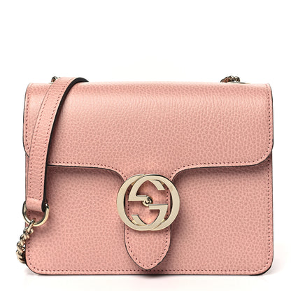 Gucci Dollar Calfskin Small Interlocking G Shoulder Bag Soft Pink 1 of 10