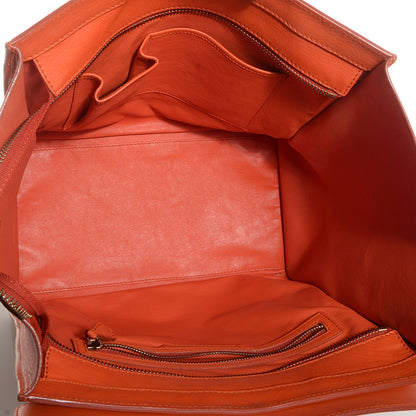 Celine Smooth Calfskin Mini Luggage Orange 5 of 8