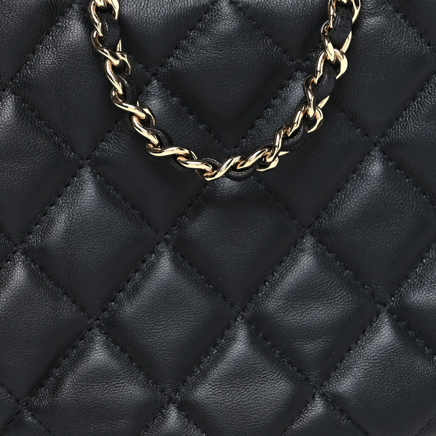Chanel Lambskin Quilted Small Hobo Bag Black 8 of 10