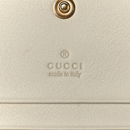Gucci Vitello Eclipse Interlocking G Wallet Mystic White Hibiscus Red 8 of 8