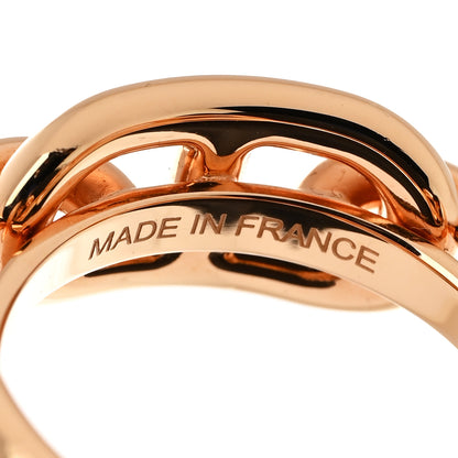 Hermes Plated Brass Regate Scarf Ring Plaque Or Rose 4 of 5