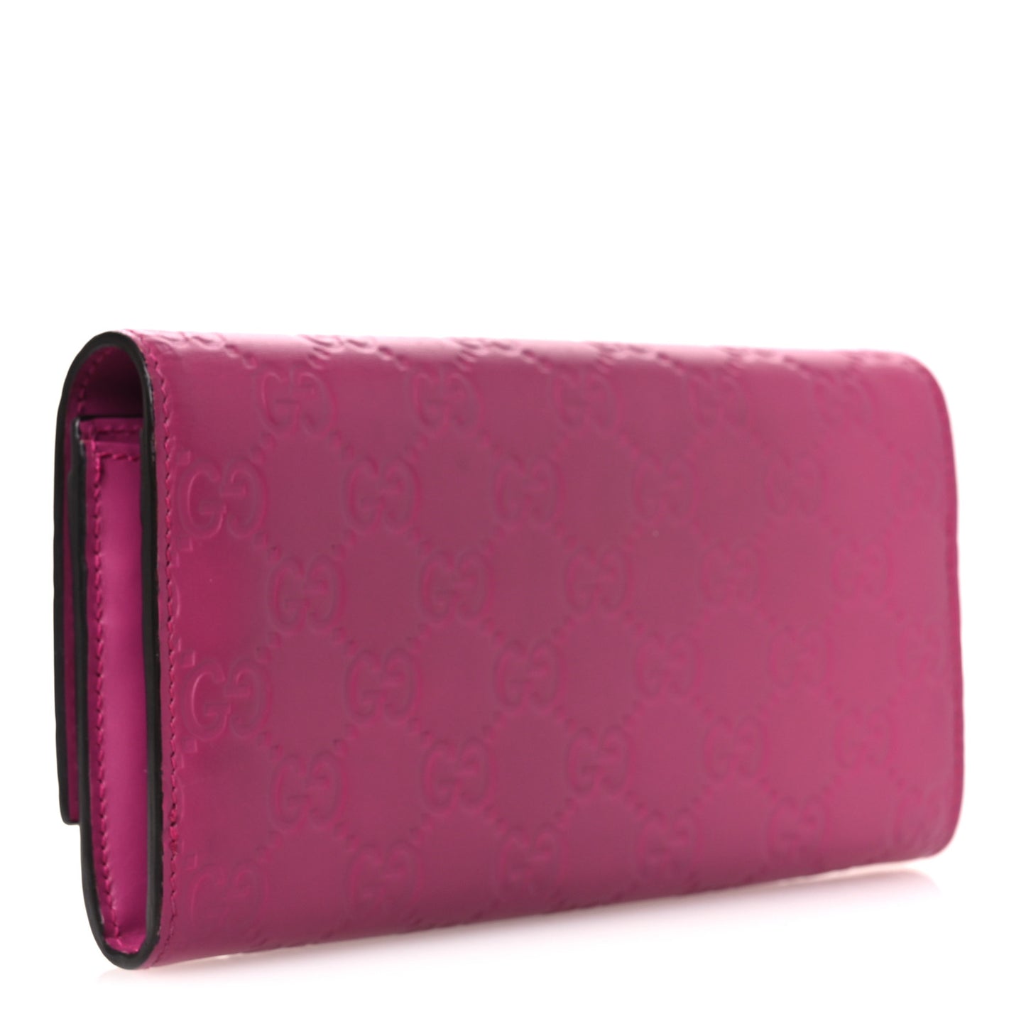 Guccissima Signature Bowy Continental Wallet Peonia Flower