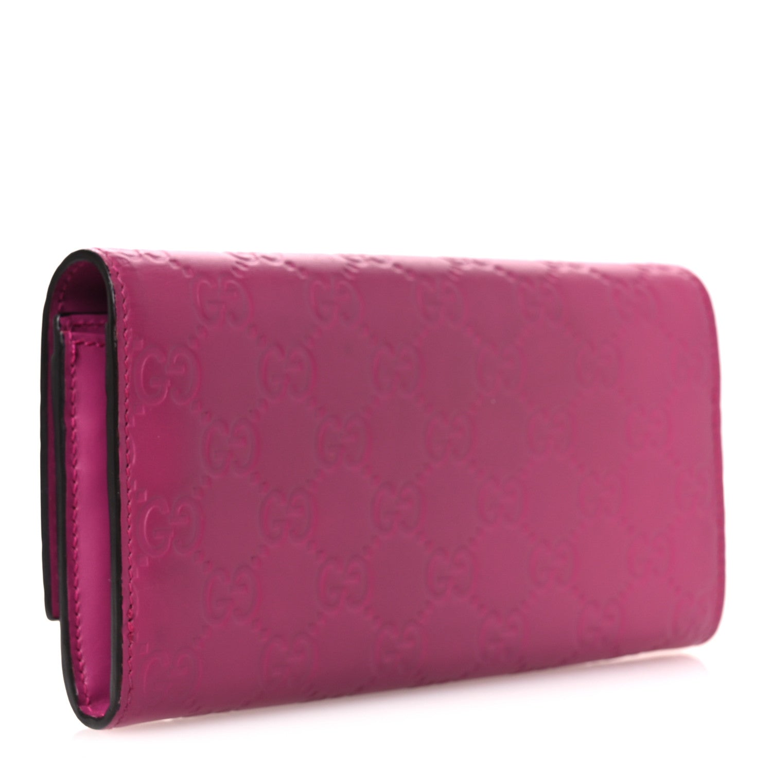 Gucci Guccissima Signature Bowy Continental Wallet Peonia Flower 3 of 9