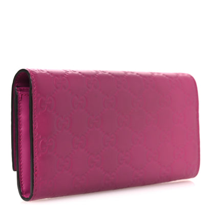 Gucci Guccissima Signature Bowy Continental Wallet Peonia Flower 3 of 9