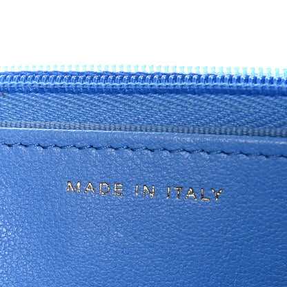 Chanel Caviar Quilted Heart Wallet On Chain WOC Blue 7 of 11