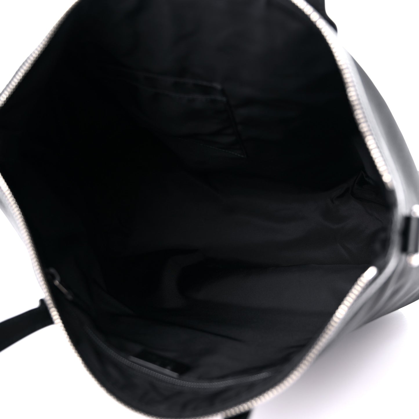 Techno Canvas Web Vertical Tote Black