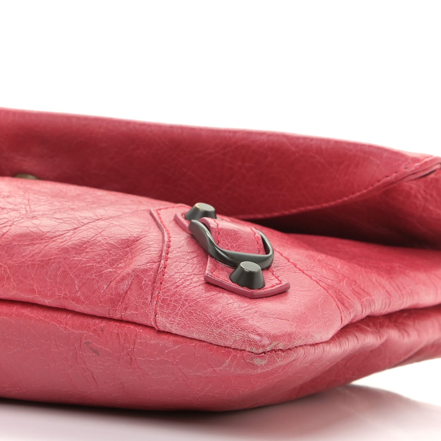 Balenciaga Agneau Classic Hardware Envelope Clutch Rose Thulian 9 of 11