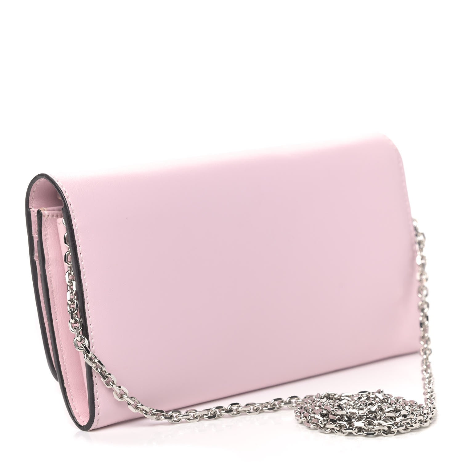 Fendi Vitello Liberty Studded Continental Wallet On Chain Peonia Multicolor 2 of 4