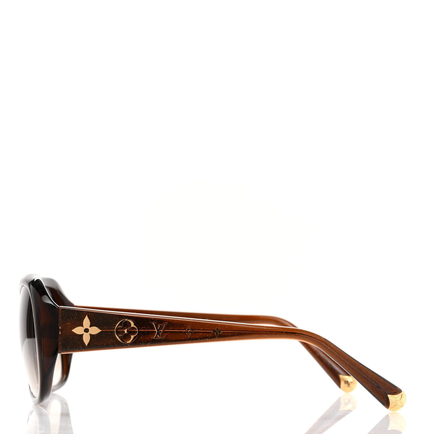 Louis Vuitton Acetate Obsession GM Sunglasses Z0459W Brown Glitter 3 of 6
