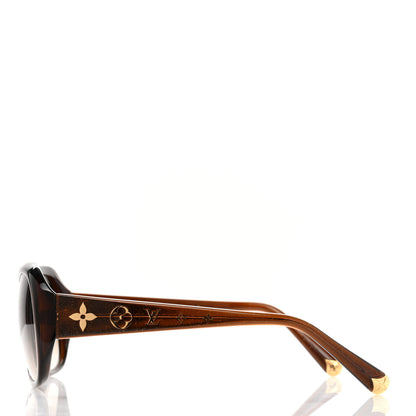 Louis Vuitton Acetate Obsession GM Sunglasses Z0459W Brown Glitter 3 of 6