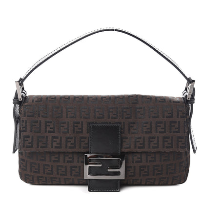 Fendi Zucchino Vitello Baguette Black Moro 1 of 10