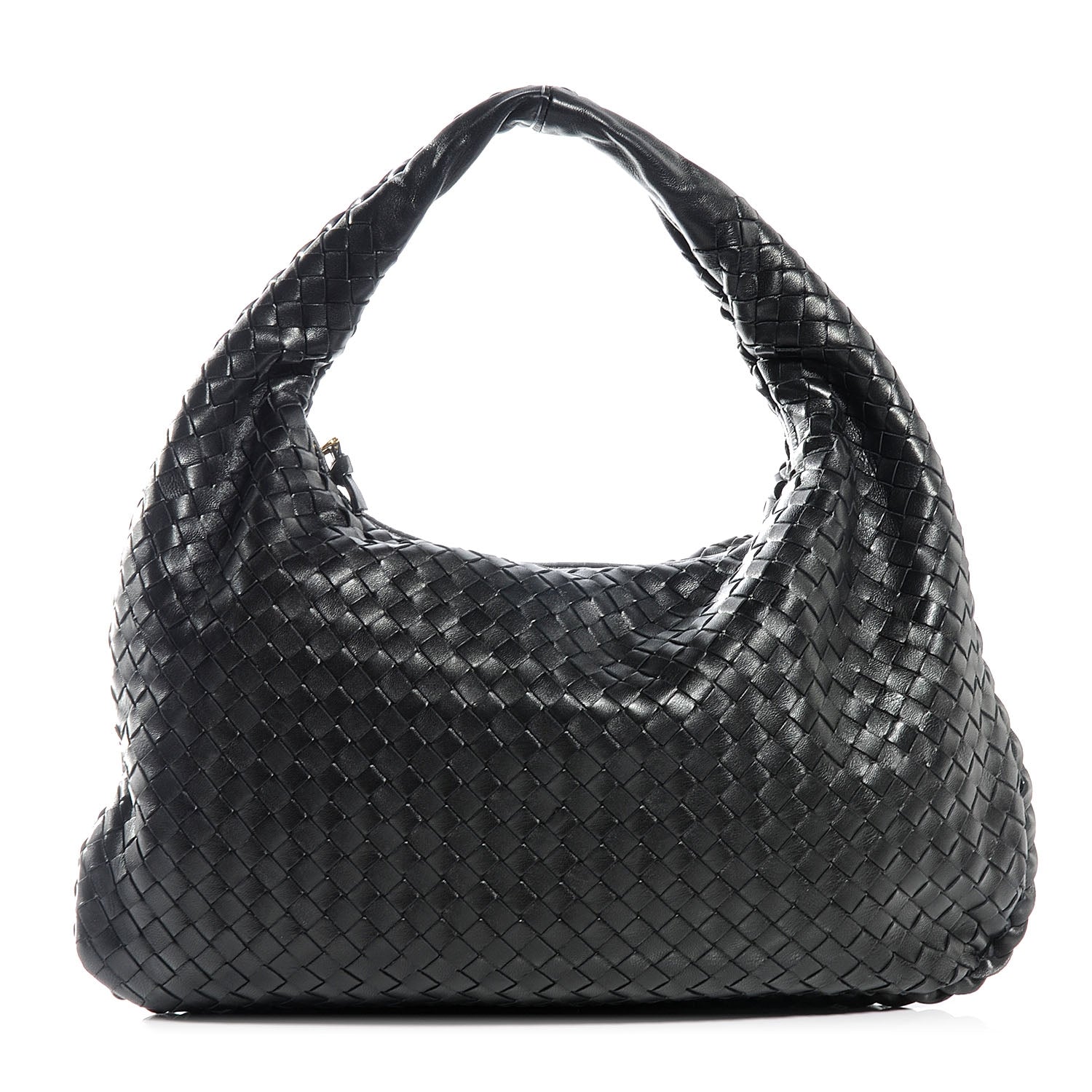 Bottega Veneta Woven Medium Veneta Hobo Nero 1 of 7