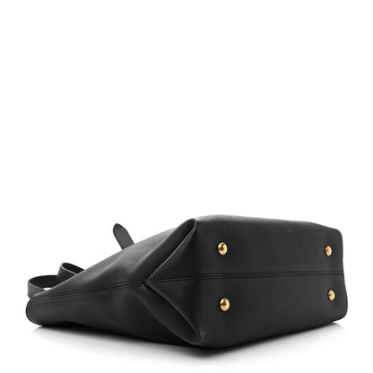 Louis Vuitton Grained Calfskin Low Key Cabas MM Black 5 of 12