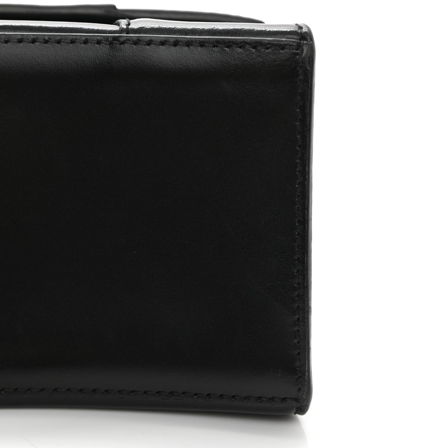 Shiny Box Calfskin Graffiti Logo Small Hourglass Top Handle Bag Black Pink