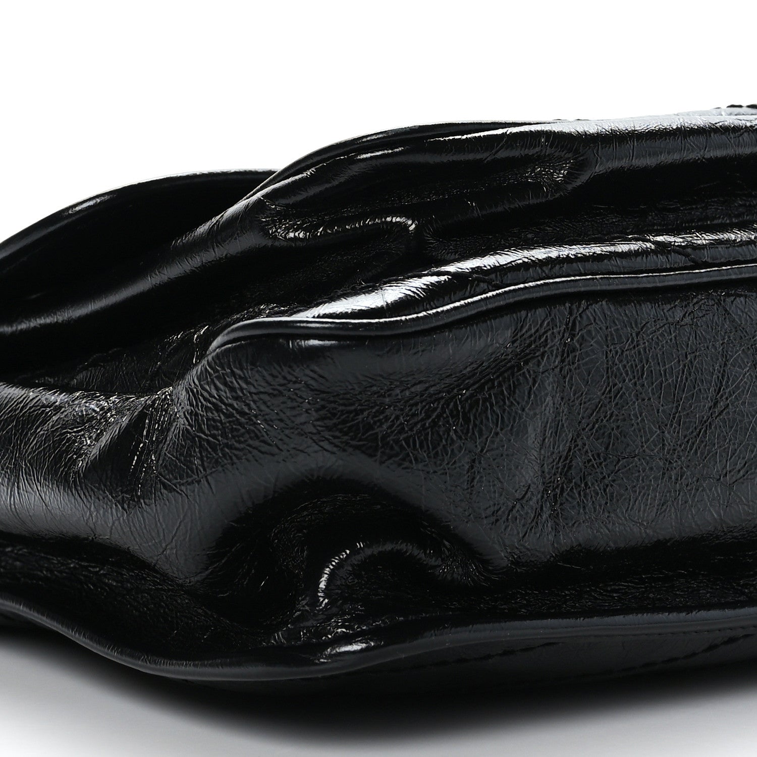 Saint Laurent Crinkled Calfskin Matelasse Monogram Large Niki Chain Satchel Black 8 of 9