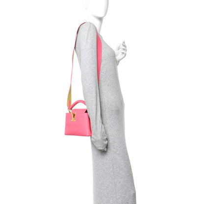 Louis Vuitton Taurillon Capucines Mini Dragon Fruit Pink Cedrat 2 of 9