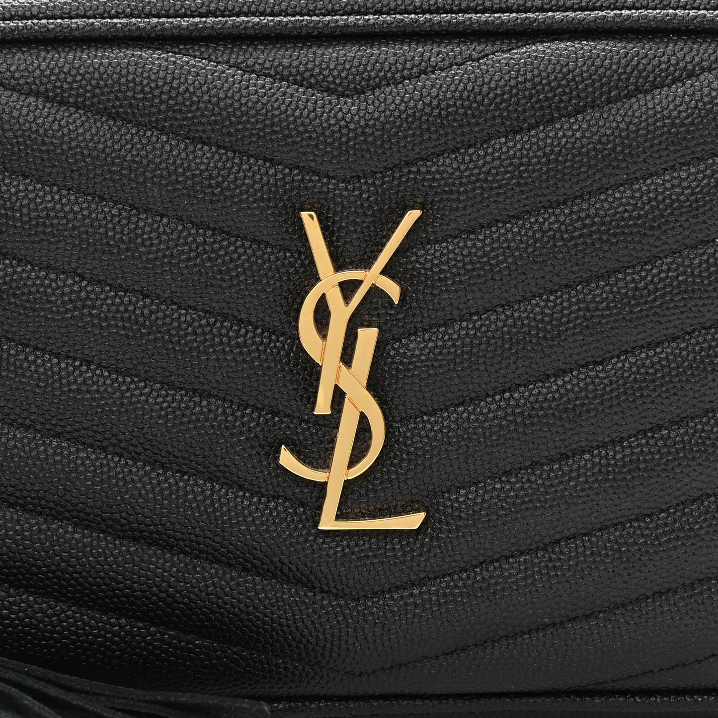 Grain De Poudre Matelasse Monogram Mini Lou Camera Bag Black