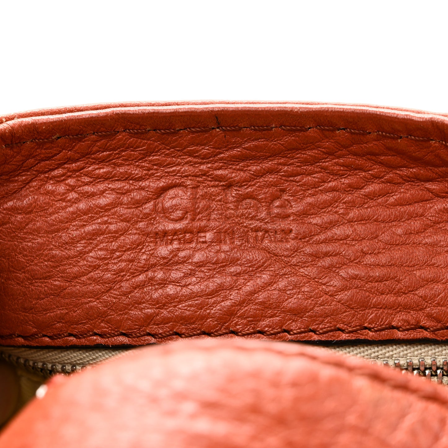 Calfskin Paddington Front Pocket Tote Whiskey