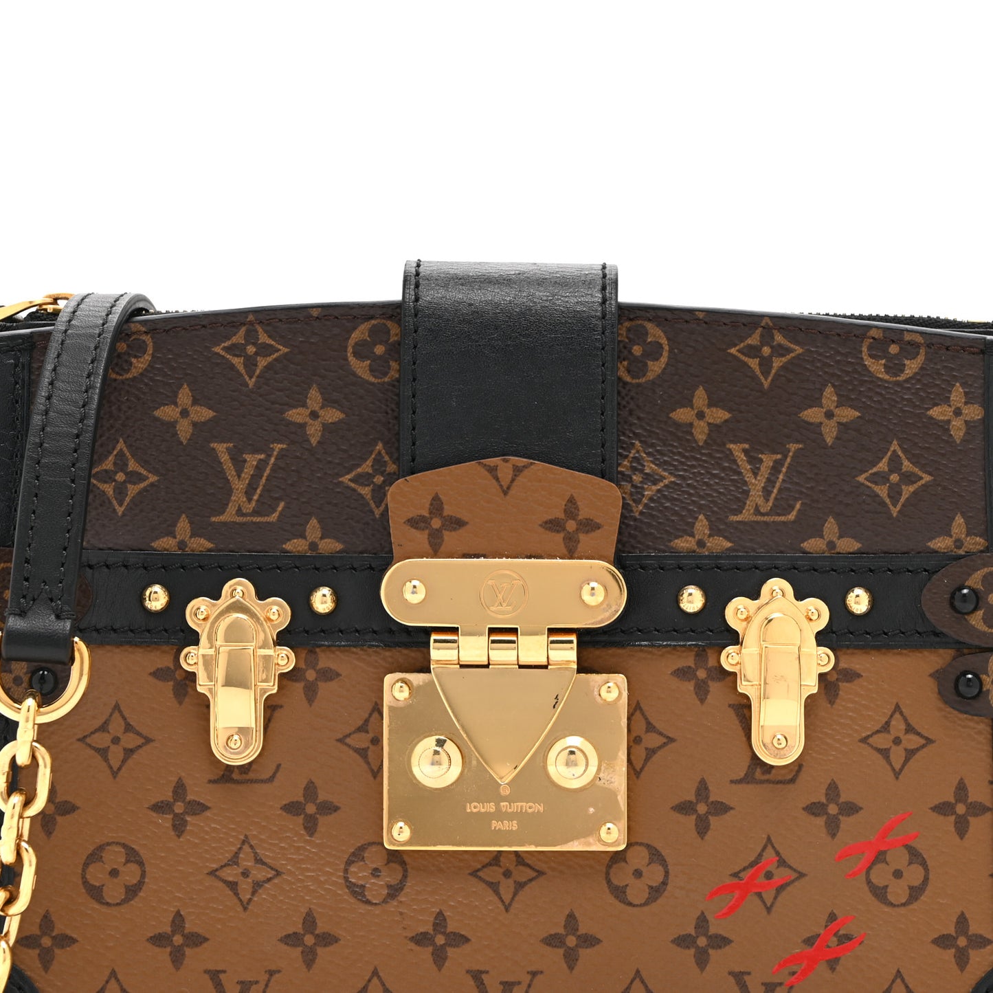 Reverse Monogram Trunk Clutch