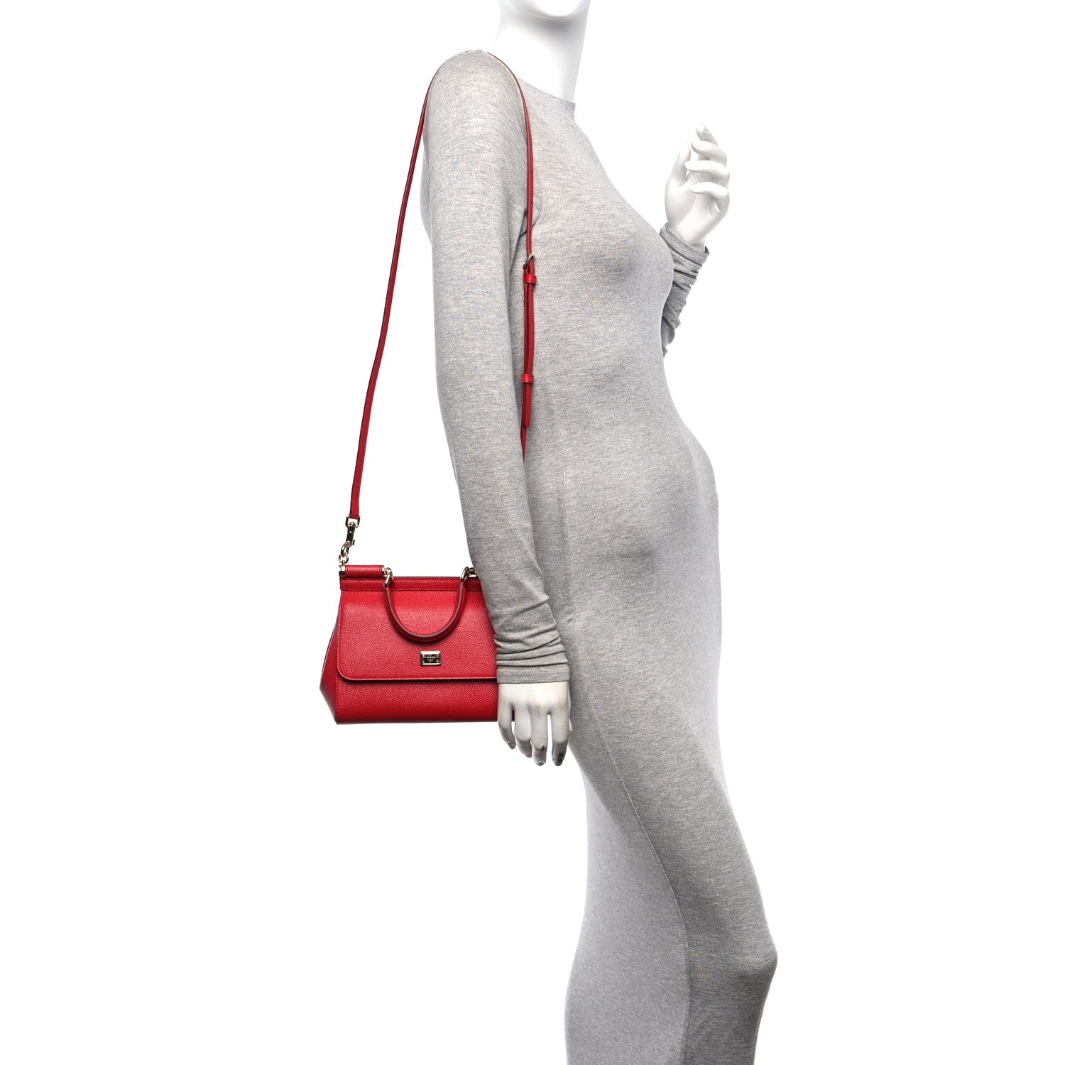 Dolce & Gabbana Dauphine Small Miss Sicily Satchel Red 2 of 10