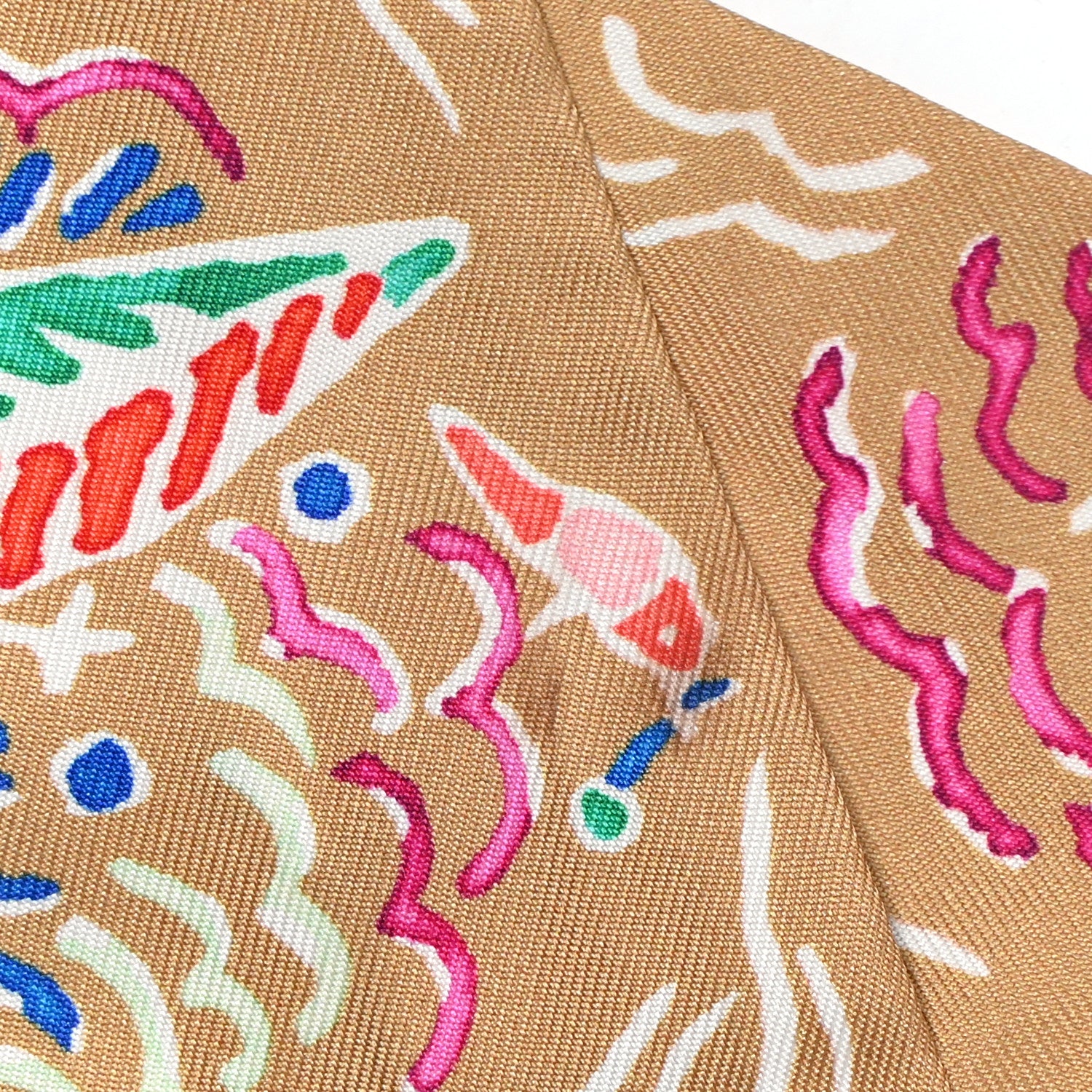 Hermes Silk Isola Di Primavera Twilly Camel 5 of 5
