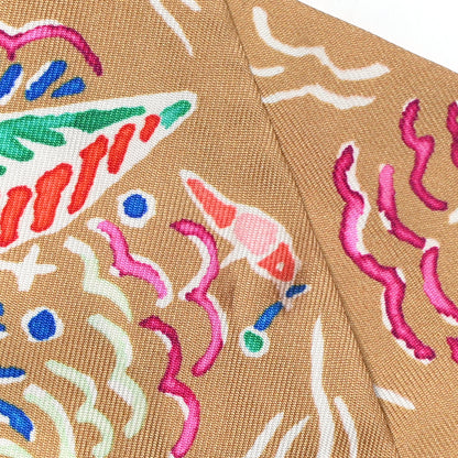 Hermes Silk Isola Di Primavera Twilly Camel 5 of 5
