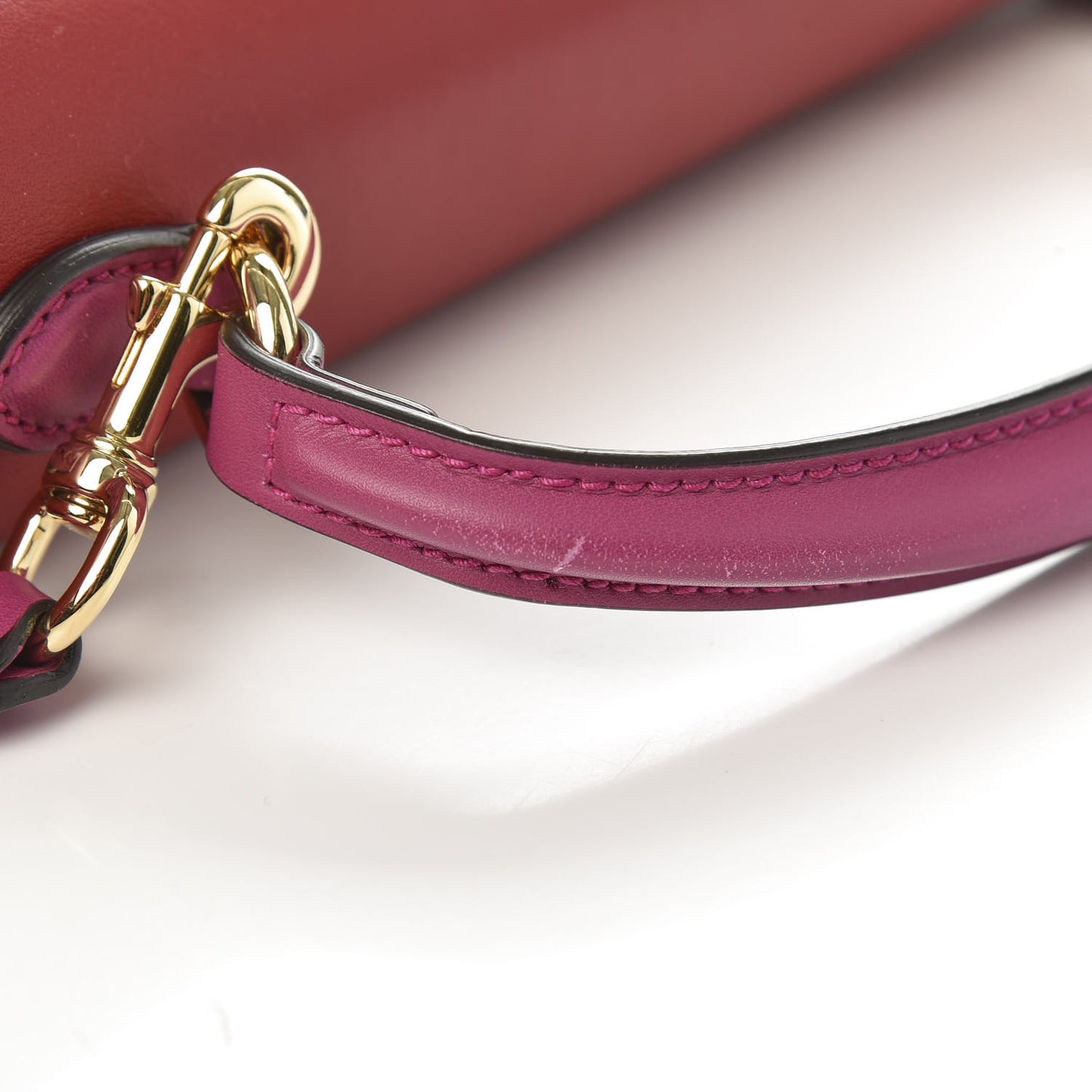 GG Supreme Monogram Calfskin Medium Padlock Top Handle Bag Beige Hibiscus Red New Rosette