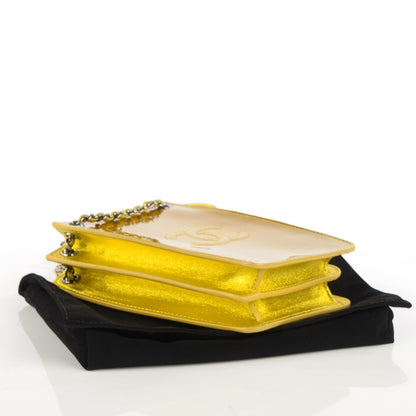 Chanel Patent Crossbody CC Phone Holder Gold 4 of 7
