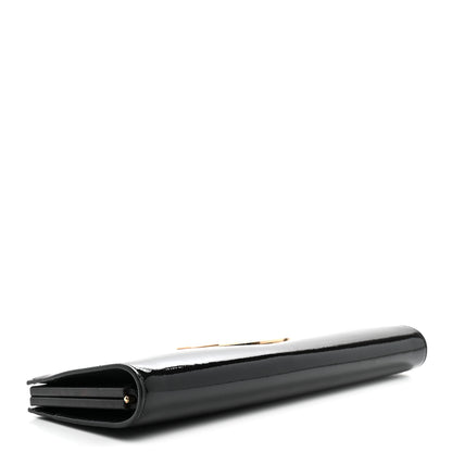 Salvatore Ferragamo Patent Musa Gancini Clutch Black 4 of 7