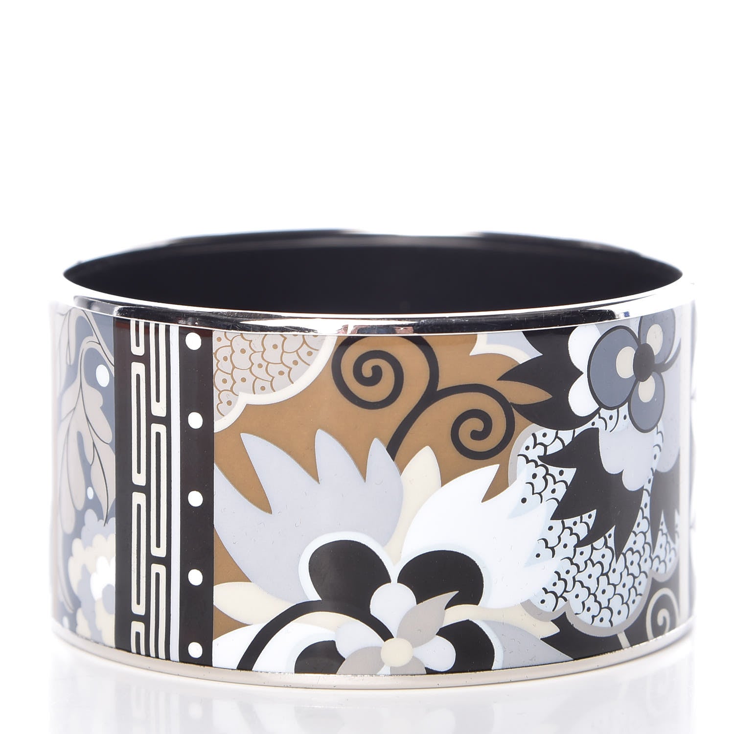 Hermes Enamel Printed Extra Wide Bracelet 70 3 of 6