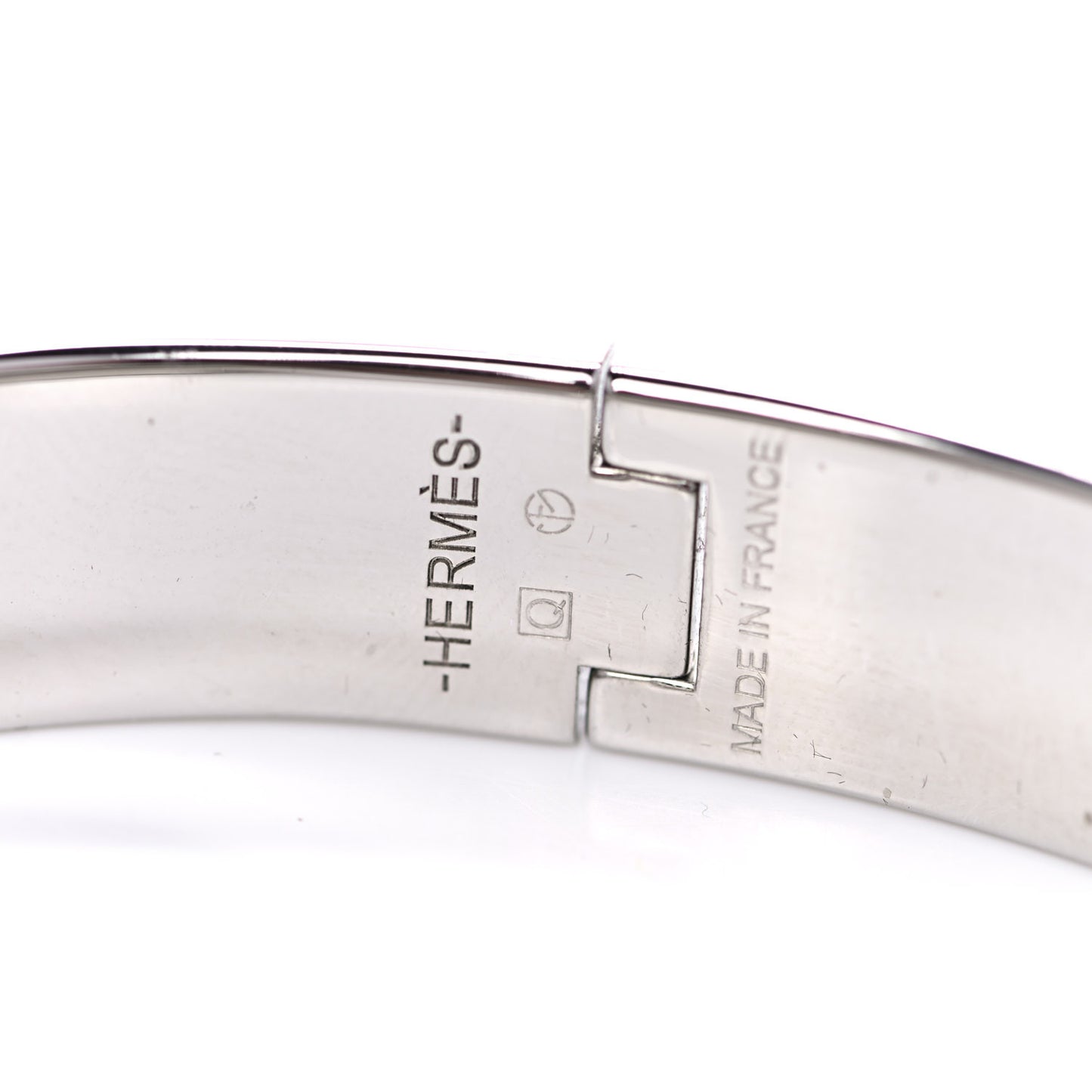 Enamel Narrow Clic Clac H Bracelet PM Bleu Lin