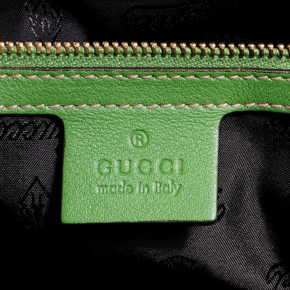 Gucci Python Pop Bamboo Top Handle Bag Green 6 of 8