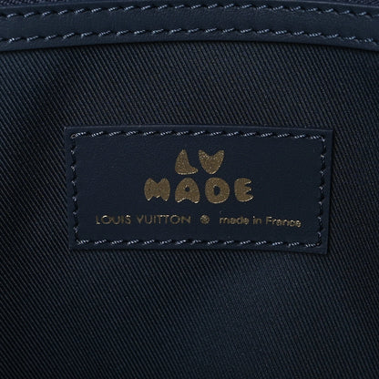 Louis Vuitton X NIGO Taurillon Monogram Denim Drip Keepall Bandouliere 50 Blue 6 of 8