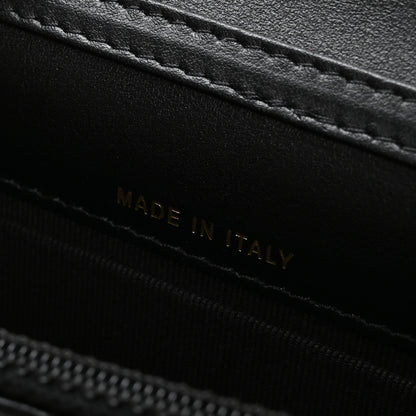 Chanel Calfskin Quilted Mini Maxi Pearls Wallet On Chain WOC Black 7 of 11