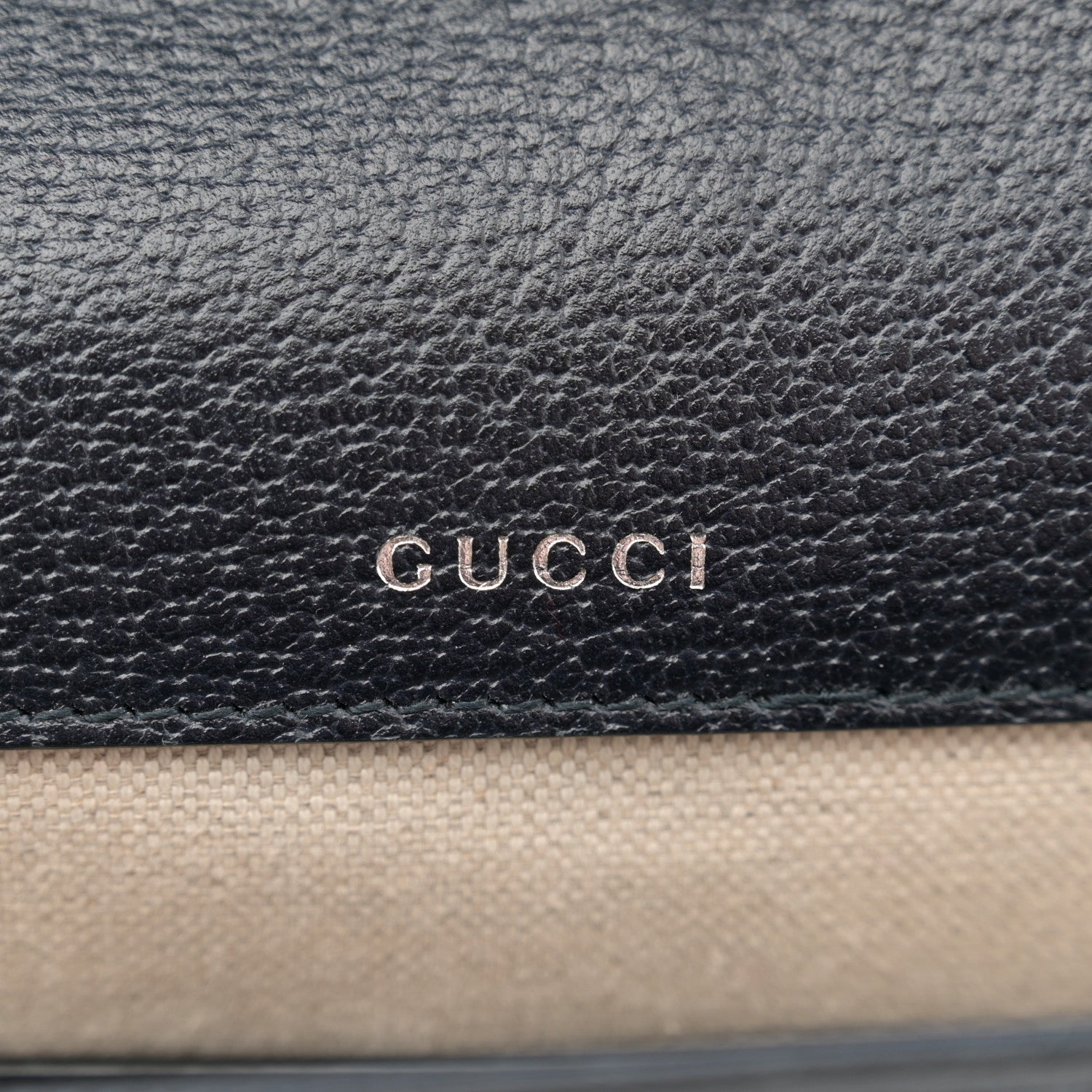 Gucci GG Supreme Monogram Textured Dollar Calfskin Web Mini Horsebit 1955 Shoulder Bag Beige Blue 6 of 11