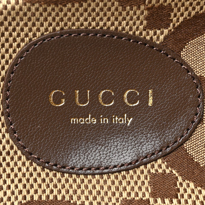 Gucci Monogram Jumbo GG Nappa Samoa Platform 40mm Slide Sandals 35 Camel Ebony New Acero 8 of 8