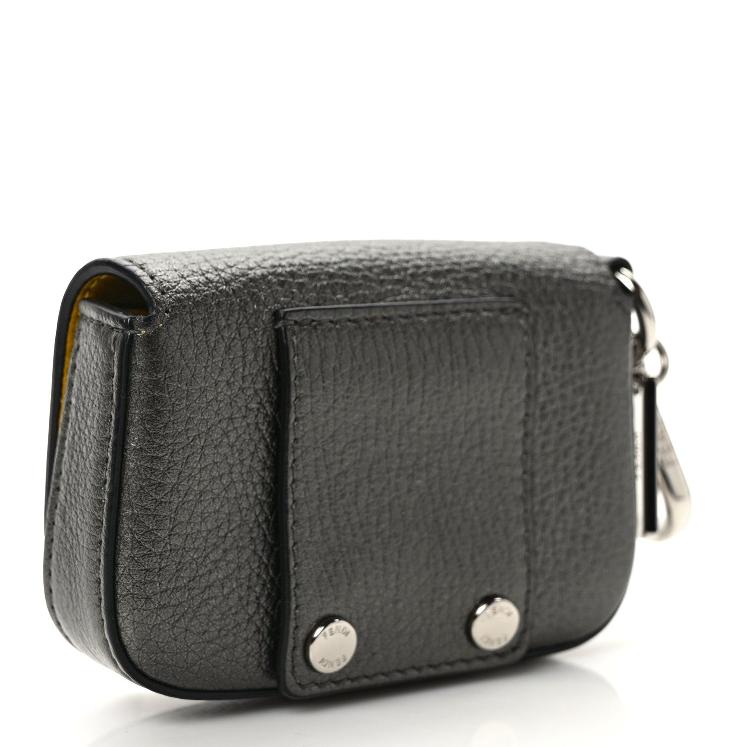 Fendi Cuoio Romano Lux Nano Baguette Charm Graphite 2 of 6