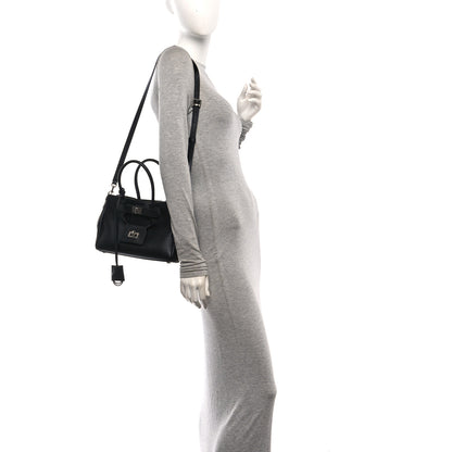 Balenciaga Smooth Calfskin Mini Bel Air Carry All Bag Black 2 of 10