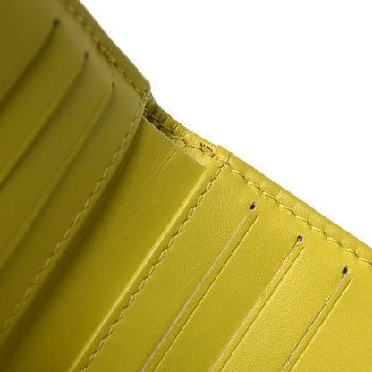 Chanel Caviar Timeless CC Compact French Wallet Yellow 9 of 9