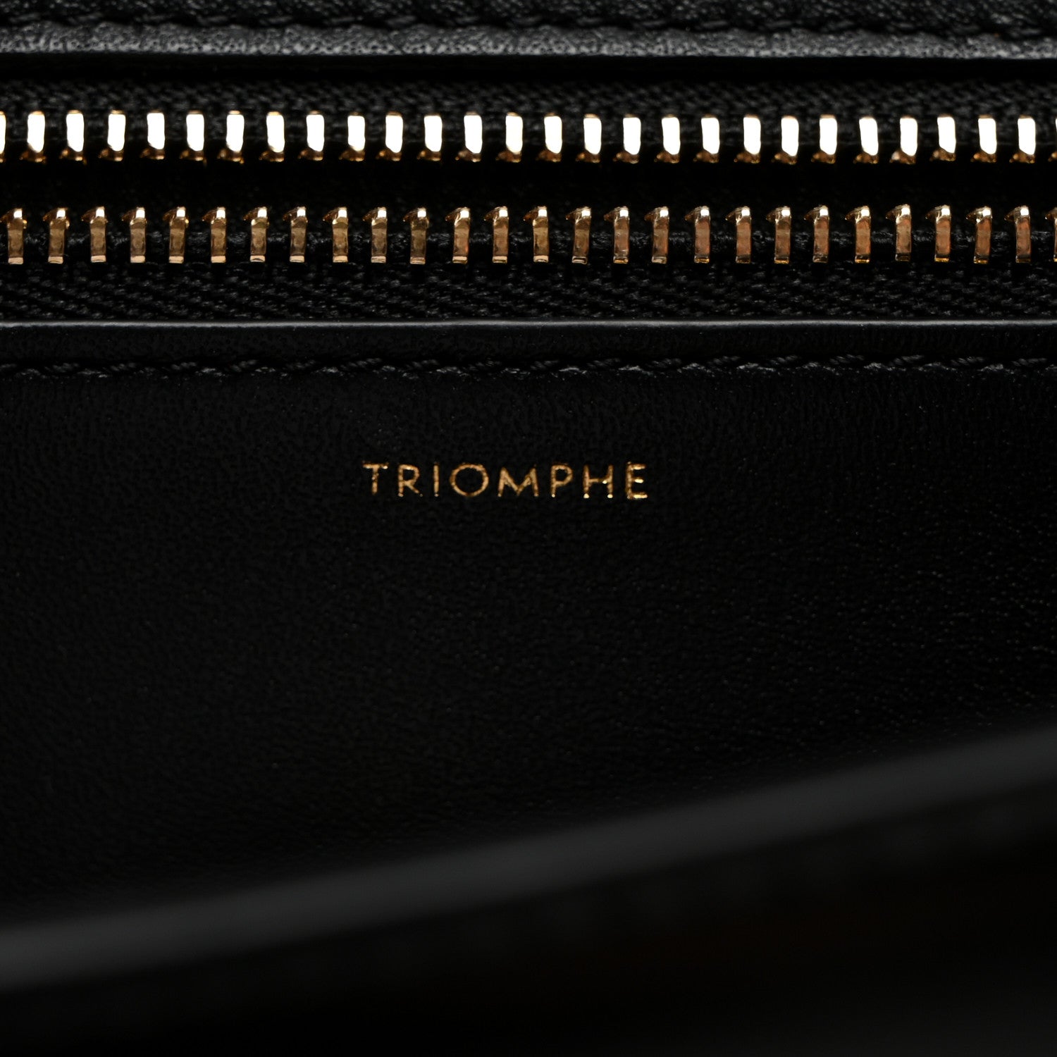 Celine Shiny Calfskin Chain Besace Triomphe Black 7 of 11