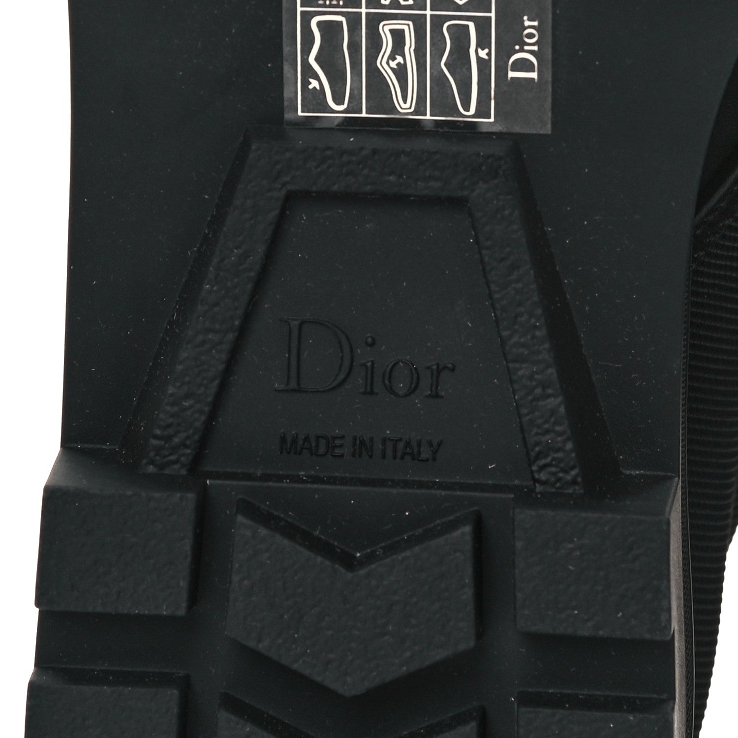 Christian Dior Calfskin Technical Fabric D-Major Ankle Boots 39 Black White 6 of 7