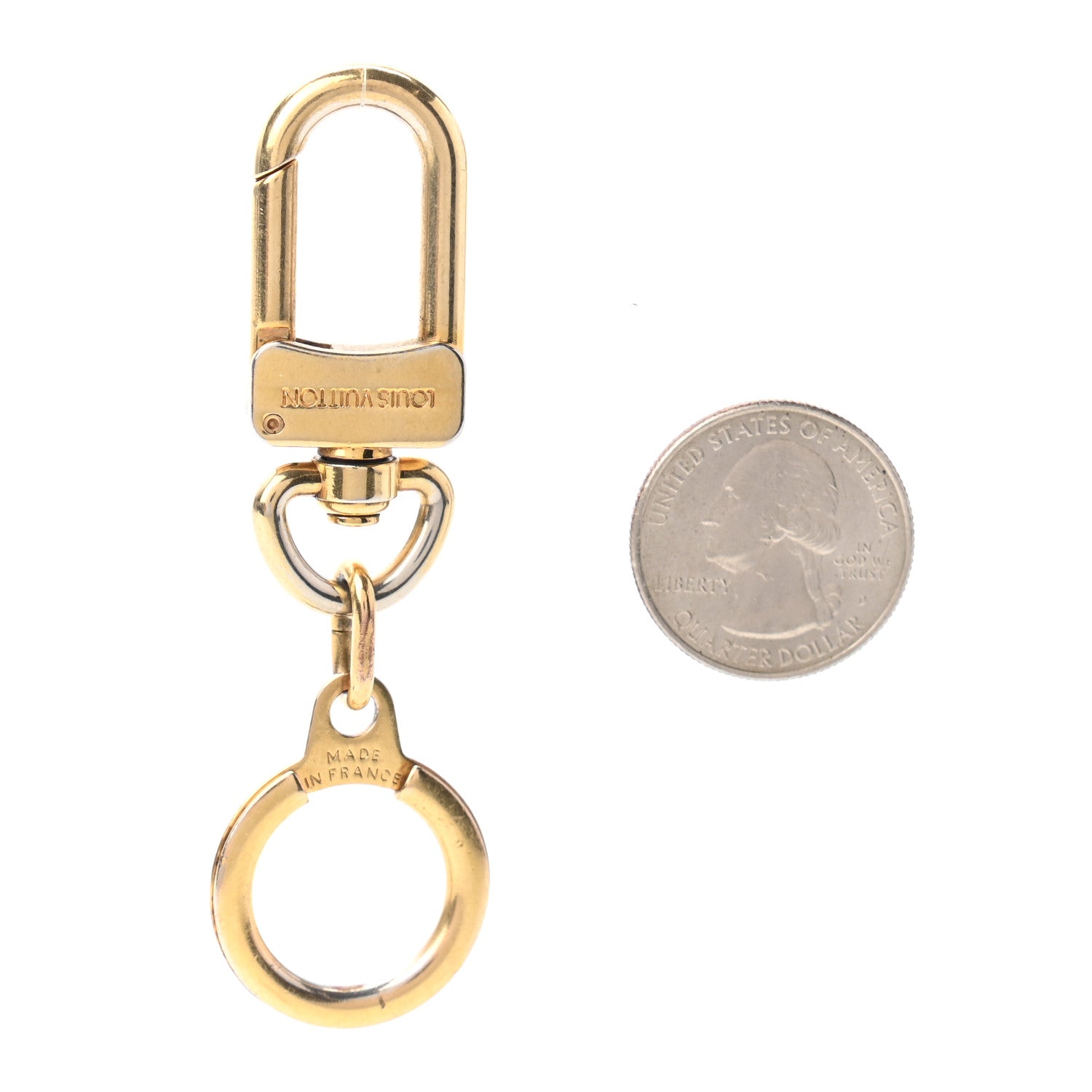 Louis Vuitton Pochette Extender Key Ring Gold 2 of 3