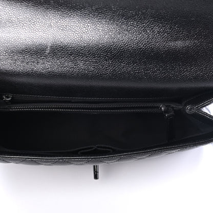 Chanel Caviar Quilted Medium Coco Handle Flap So Black 4 of 4