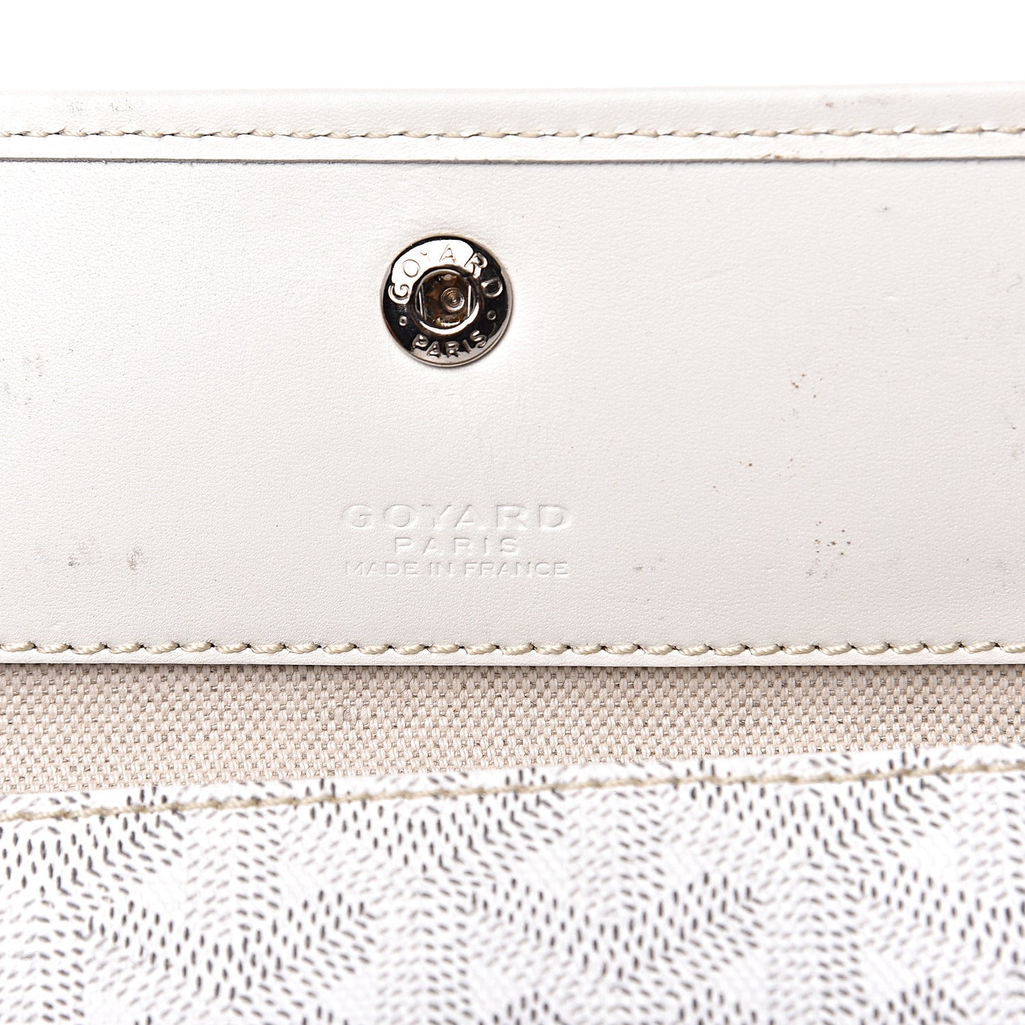 Goyardine Saint Louis PM White