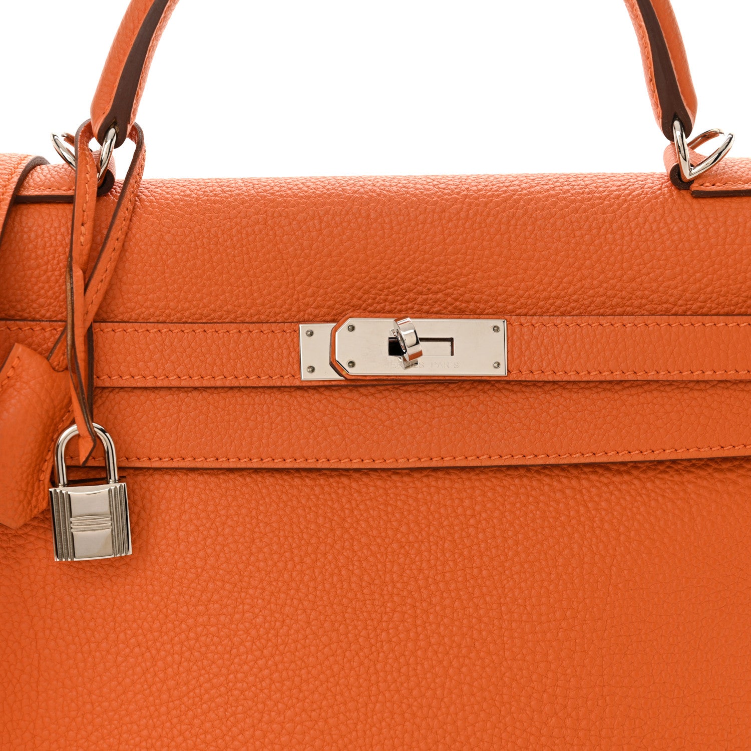 Hermes Togo Kelly Retourne 28 Orange 8 of 12