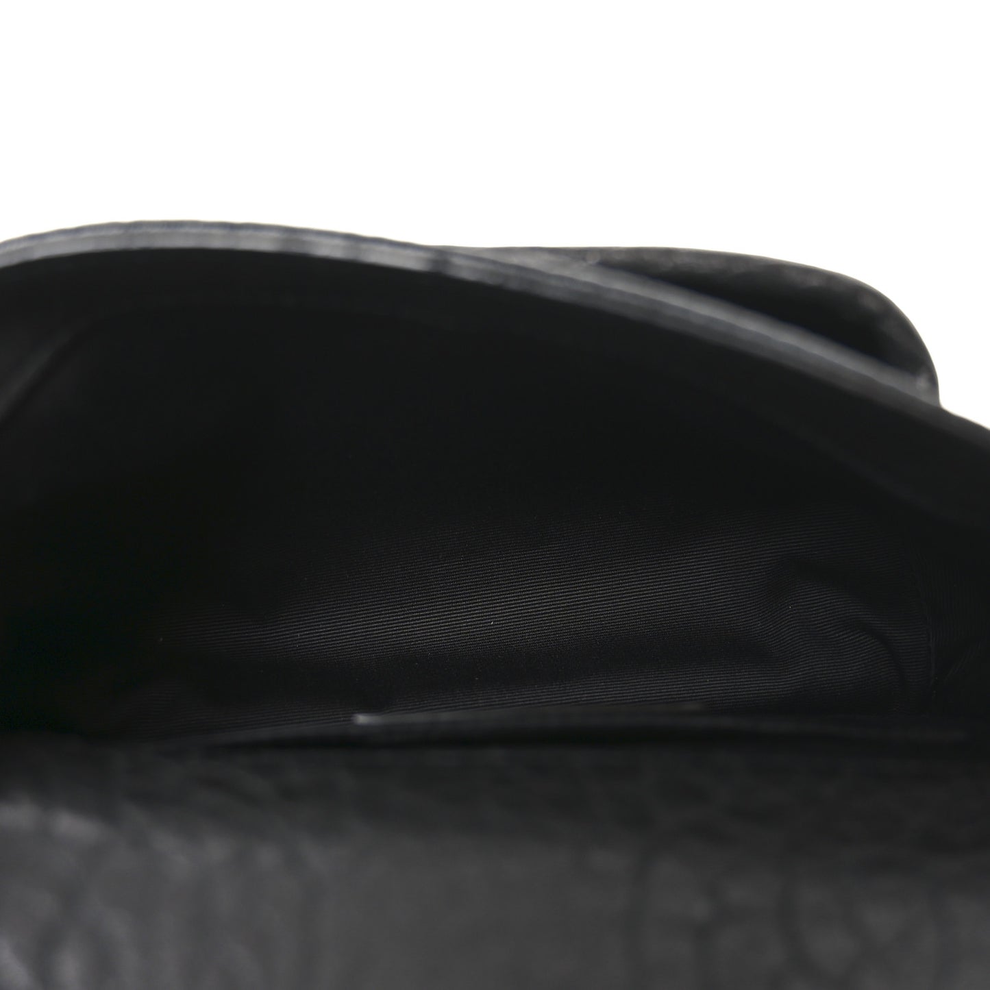 Grained Lambskin Monogram Mini Niki Chain Satchel Black