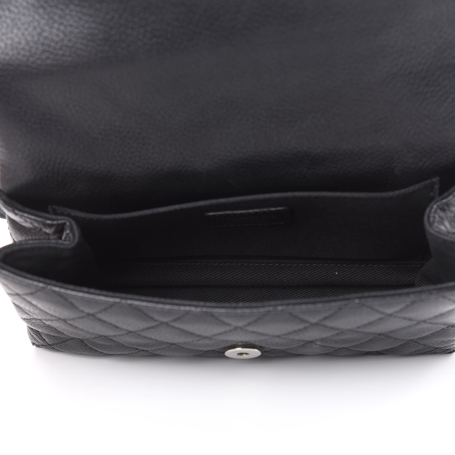 Chanel Grained Calfskin Quilted 2.55 Reissue Flap Belt Bag Clutch Black 5 of 17