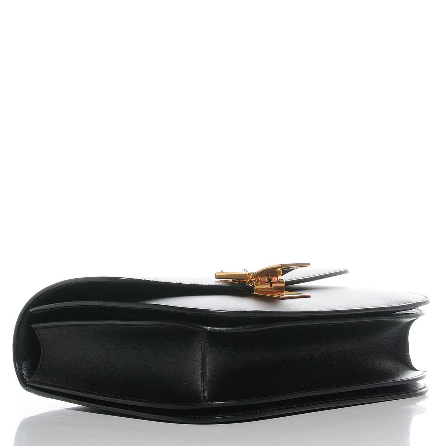Box Calfskin Medium Classic Box Flap Bag Black