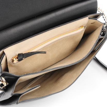 Chloe Suede Calfskin Medium Faye Shoulder Bag Black 5 of 9