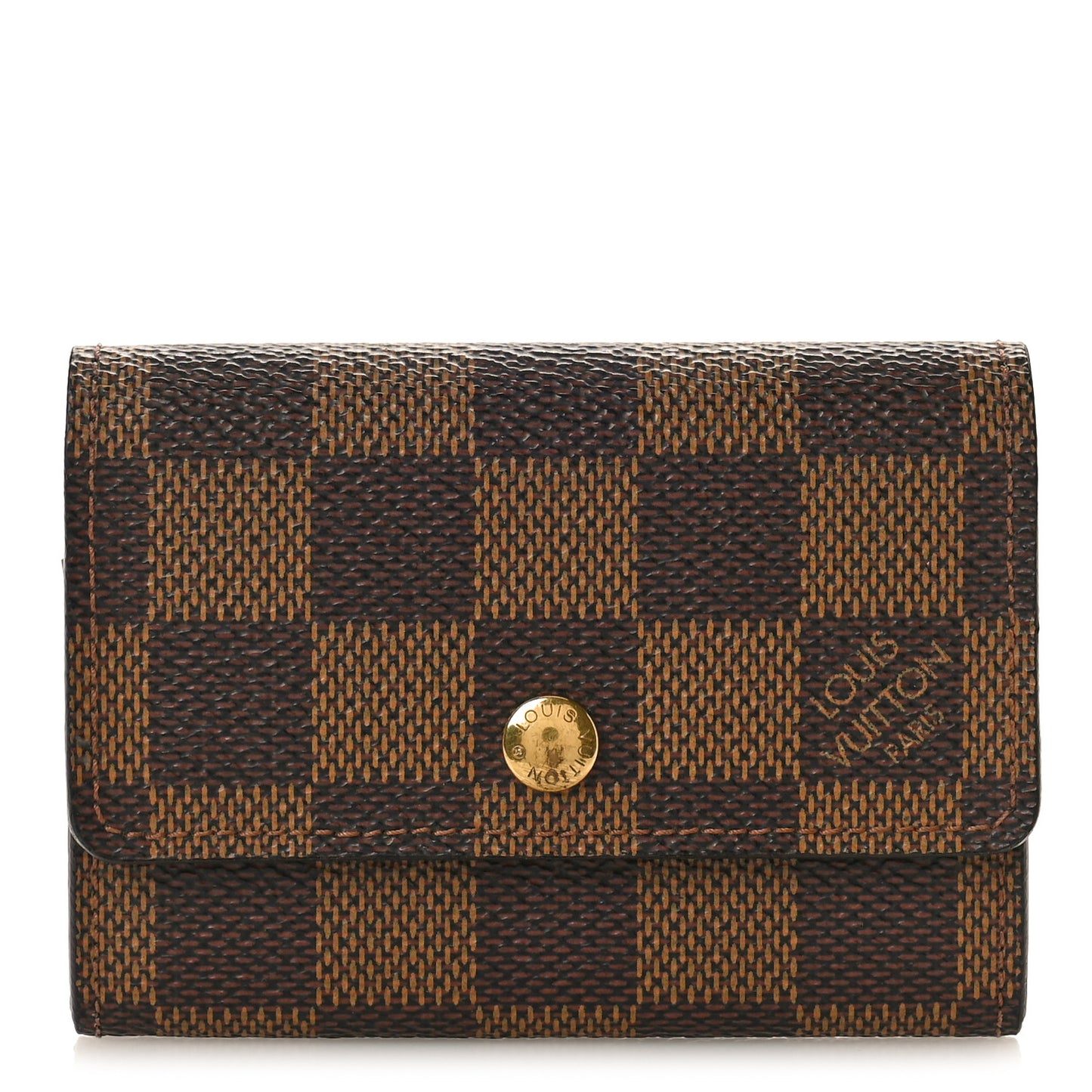 Damier Ebene Porte-Monnaie Plat Coin Purse